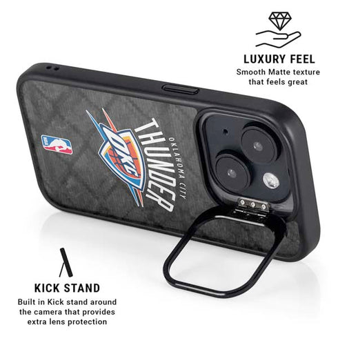 NBA Oklahoma City Thunder Dark Rust iPhone 15 Kickstand Case