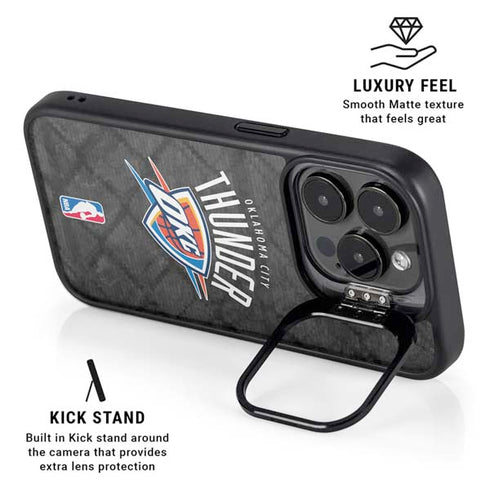 NBA Oklahoma City Thunder Dark Rust iPhone 15 Pro Kickstand Case