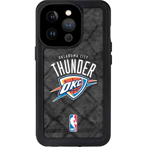 NBA Oklahoma City Thunder Dark Rust iPhone 15 Pro Waterproof Case