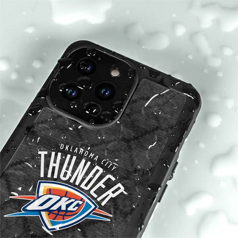 NBA Oklahoma City Thunder Dark Rust iPhone 15 Pro Waterproof Case