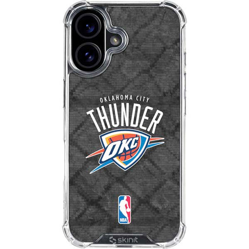 NBA Oklahoma City Thunder Dark Rust iPhone 16 Clear Case