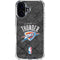 NBA Oklahoma City Thunder Dark Rust iPhone 16 Clear Case