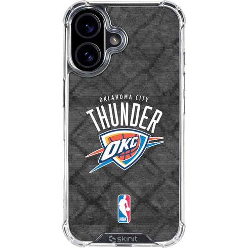 NBA Oklahoma City Thunder Dark Rust iPhone 16 Plus Clear Case