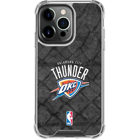 NBA Oklahoma City Thunder Dark Rust iPhone 16 Pro Clear Case