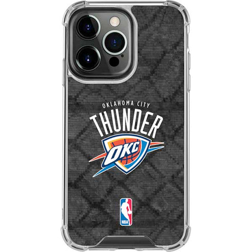 NBA Oklahoma City Thunder Dark Rust iPhone 16 Pro Max Clear Case