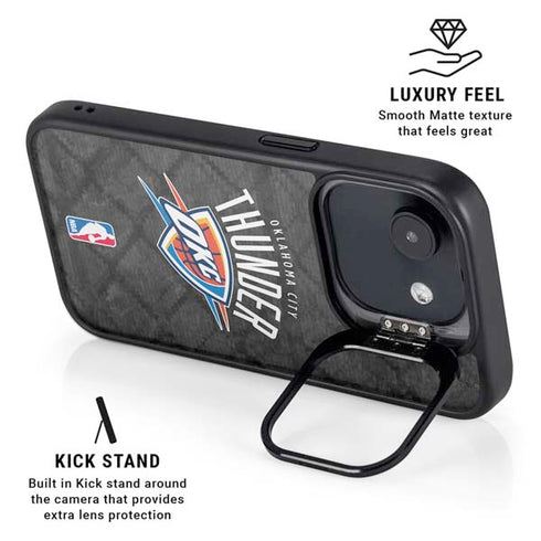NBA Oklahoma City Thunder Dark Rust iPhone 16e Kickstand Case