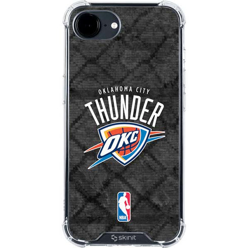 NBA Oklahoma City Thunder Dark Rust iPhone 16e Clear Case