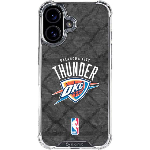 NBA Oklahoma City Thunder Dark Rust iPhone 17 Clear Case