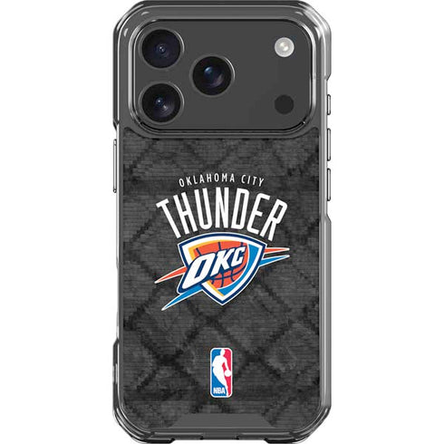 NBA Oklahoma City Thunder Dark Rust iPhone 18 Pro Clear Case