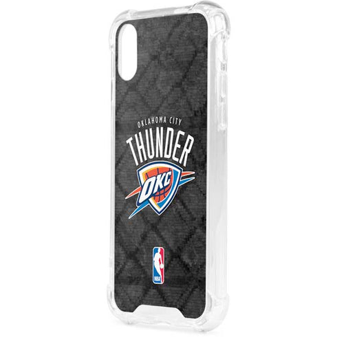 NBA Oklahoma City Thunder Dark Rust iPhone XS Clear Case