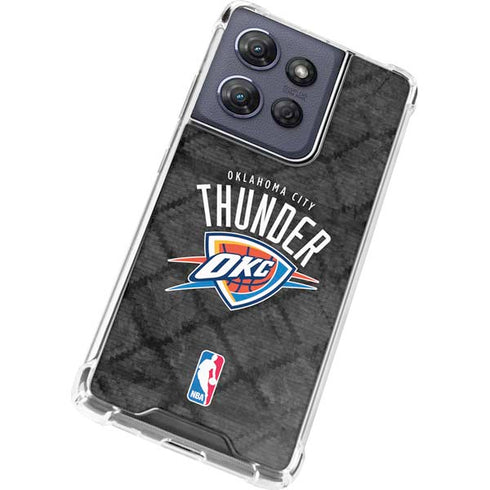 NBA Oklahoma City Thunder Dark Rust Moto G 5G (2025) Clear Case