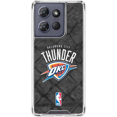 NBA Oklahoma City Thunder Dark Rust Moto G Play 5G (2025) Clear Case