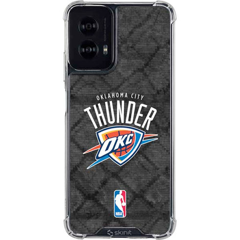 NBA Oklahoma City Thunder Dark Rust Moto G Power 5G (2024) Clear Case