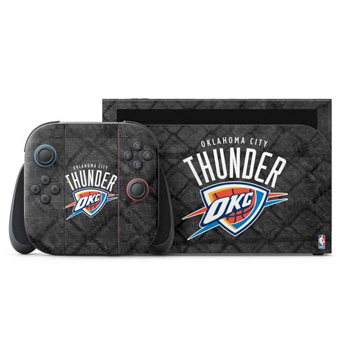 NBA Oklahoma City Thunder Dark Rust Nintendo Switch 2 (2025) with Joy-Con Skin