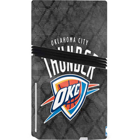 NBA Oklahoma City Thunder Dark Rust PS5 Pro Disk Console Skin