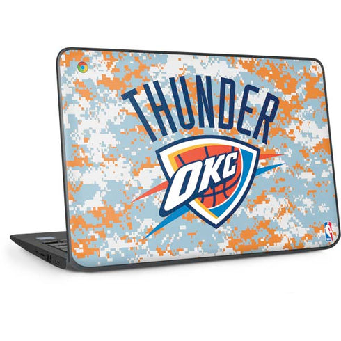 NBA Oklahoma City Thunder Digi Camo HP Chromebook Skin