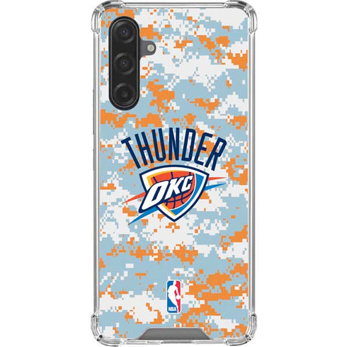 NBA Oklahoma City Thunder Digi Camo Galaxy A17 Clear Case