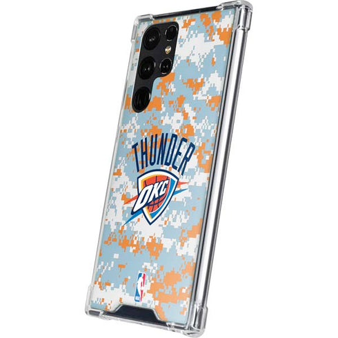 NBA Oklahoma City Thunder Digi Camo Galaxy S23 Ultra Clear Case