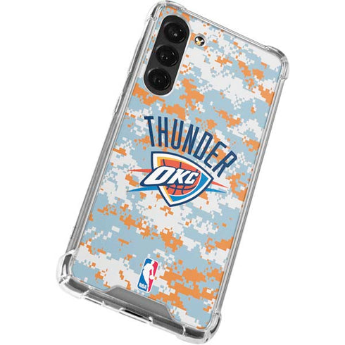 NBA Oklahoma City Thunder Digi Camo Galaxy S24 FE Clear Case