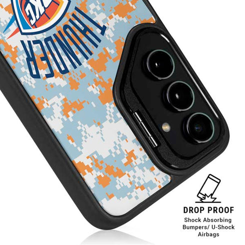 NBA Oklahoma City Thunder Digi Camo Galaxy S24 FE Kickstand Case