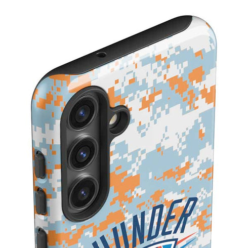 NBA Oklahoma City Thunder Digi Camo Galaxy S25 Impact Case