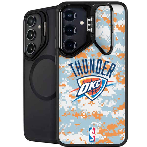 NBA Oklahoma City Thunder Digi Camo Galaxy S24 Kickstand Case
