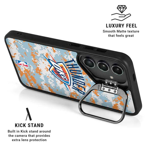 NBA Oklahoma City Thunder Digi Camo Galaxy S24 Plus Kickstand Case
