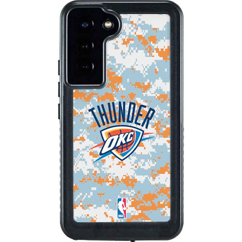 NBA Oklahoma City Thunder Digi Camo Galaxy S24 Plus Waterproof Case