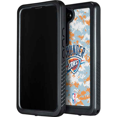 NBA Oklahoma City Thunder Digi Camo Galaxy S24 Plus Waterproof Case