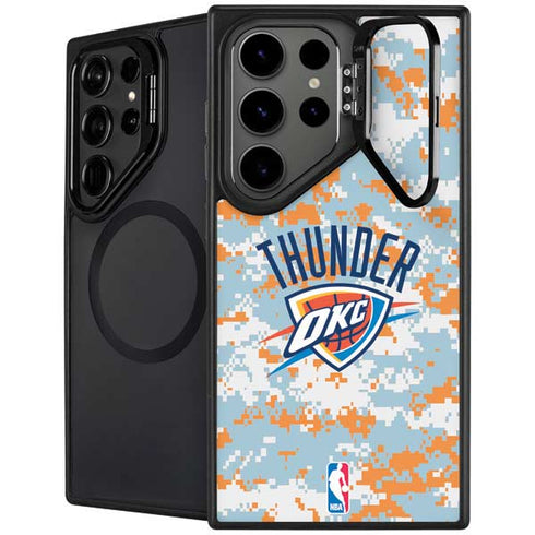 NBA Oklahoma City Thunder Digi Camo Galaxy S25 Ultra Kickstand Case