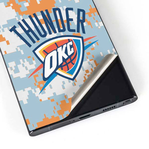 NBA Oklahoma City Thunder Digi Camo Galaxy S25 Ultra Skin