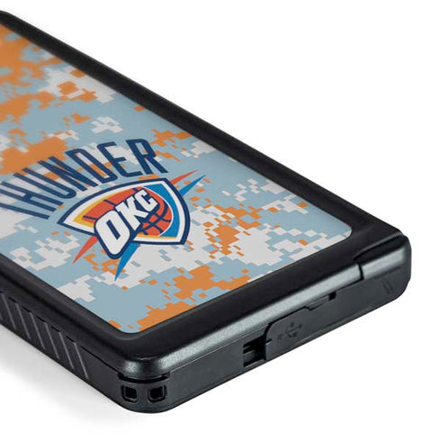 NBA Oklahoma City Thunder Digi Camo Galaxy S24 Ultra Waterproof Case