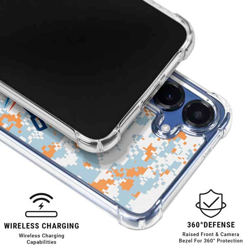 NBA Oklahoma City Thunder Digi Camo Galaxy S25 Clear Case