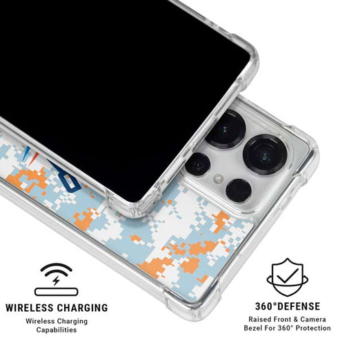 NBA Oklahoma City Thunder Digi Camo Galaxy S25 Ultra Clear Case