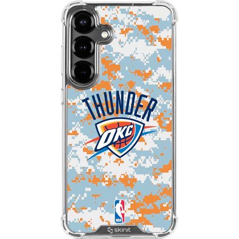 NBA Oklahoma City Thunder Digi Camo Galaxy S26 Clear Case