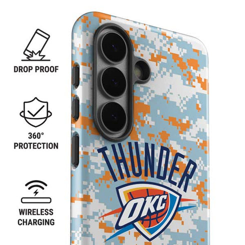NBA Oklahoma City Thunder Digi Camo Galaxy S26 Impact Case