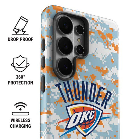 NBA Oklahoma City Thunder Digi Camo Galaxy S26 Ultra Impact Case
