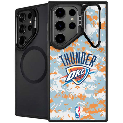NBA Oklahoma City Thunder Digi Camo Galaxy S26 Ultra Kickstand Case