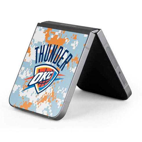 NBA Oklahoma City Thunder Digi Camo Galaxy Z Flip6 Skin