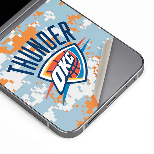 NBA Oklahoma City Thunder Digi Camo Galaxy Z Flip6 Skin