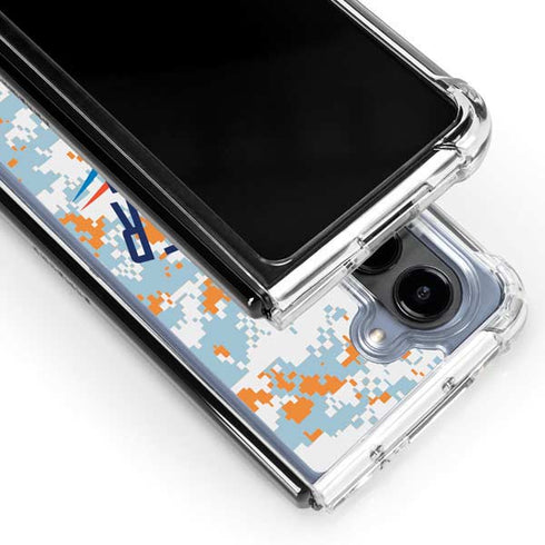 NBA Oklahoma City Thunder Digi Camo Galaxy Z Fold5 5G Clear Case