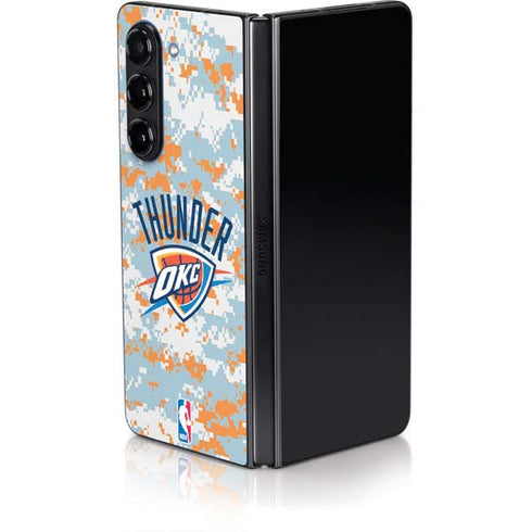 NBA Oklahoma City Thunder Digi Camo Galaxy Z Fold5 5G Skin