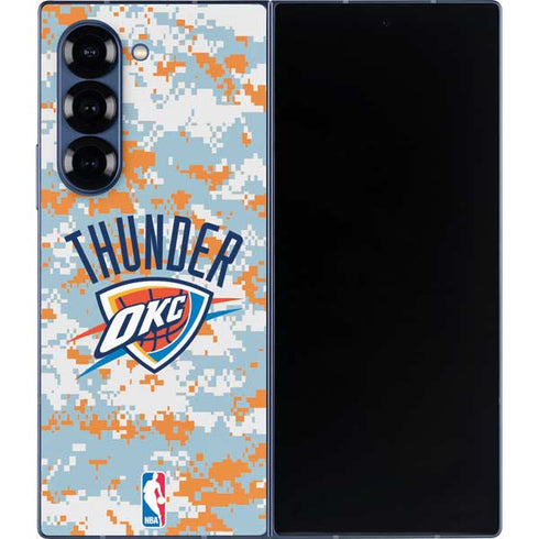 NBA Oklahoma City Thunder Digi Camo Galaxy Z Fold6 Skin