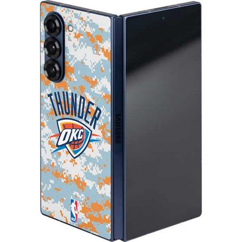 NBA Oklahoma City Thunder Digi Camo Galaxy Z Fold6 Skin