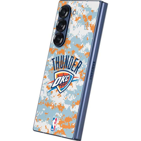 NBA Oklahoma City Thunder Digi Camo Galaxy Z Fold6 Skin