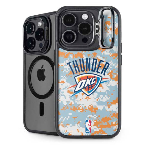 NBA Oklahoma City Thunder Digi Camo iPhone 13 Pro Kickstand Case