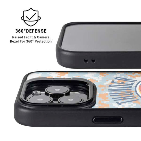 NBA Oklahoma City Thunder Digi Camo iPhone 13 Pro Kickstand Case