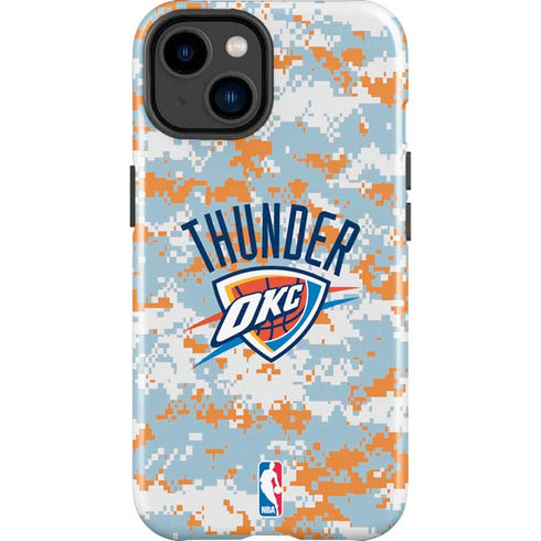 NBA Oklahoma City Thunder Digi Camo iPhone 15 Impact Case