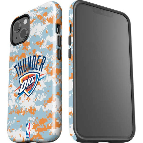 NBA Oklahoma City Thunder Digi Camo iPhone 15 Impact Case