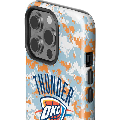 NBA Oklahoma City Thunder Digi Camo iPhone 15 Pro Impact Case